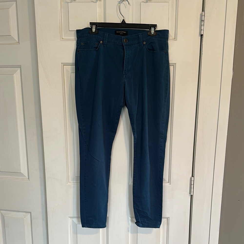 Banana Republic Teal pants skinny size 10